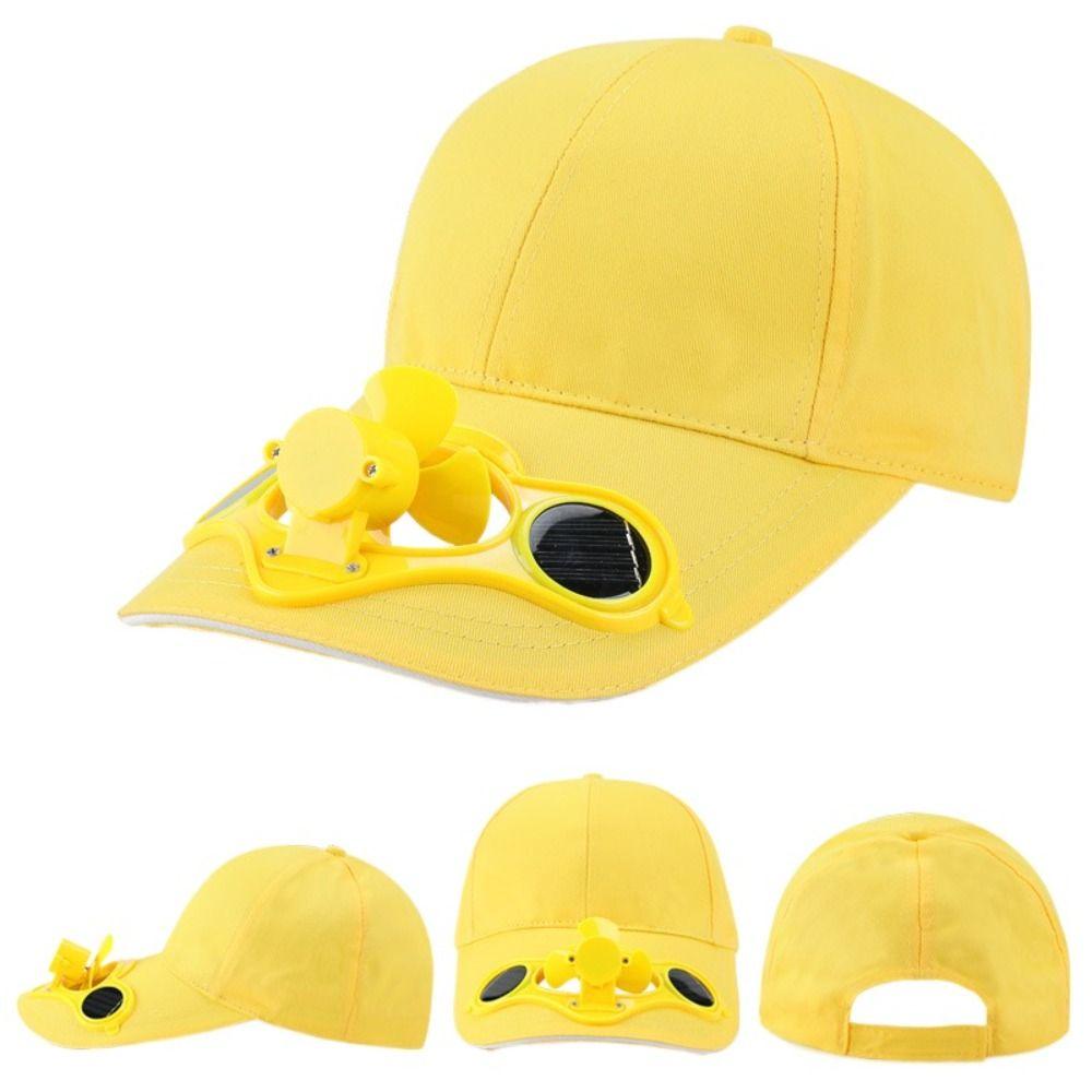 Sun Protection Solar Fan Cap Breathable Baseball Cap Cooling Technology Summer Fan Sunhat  Sport