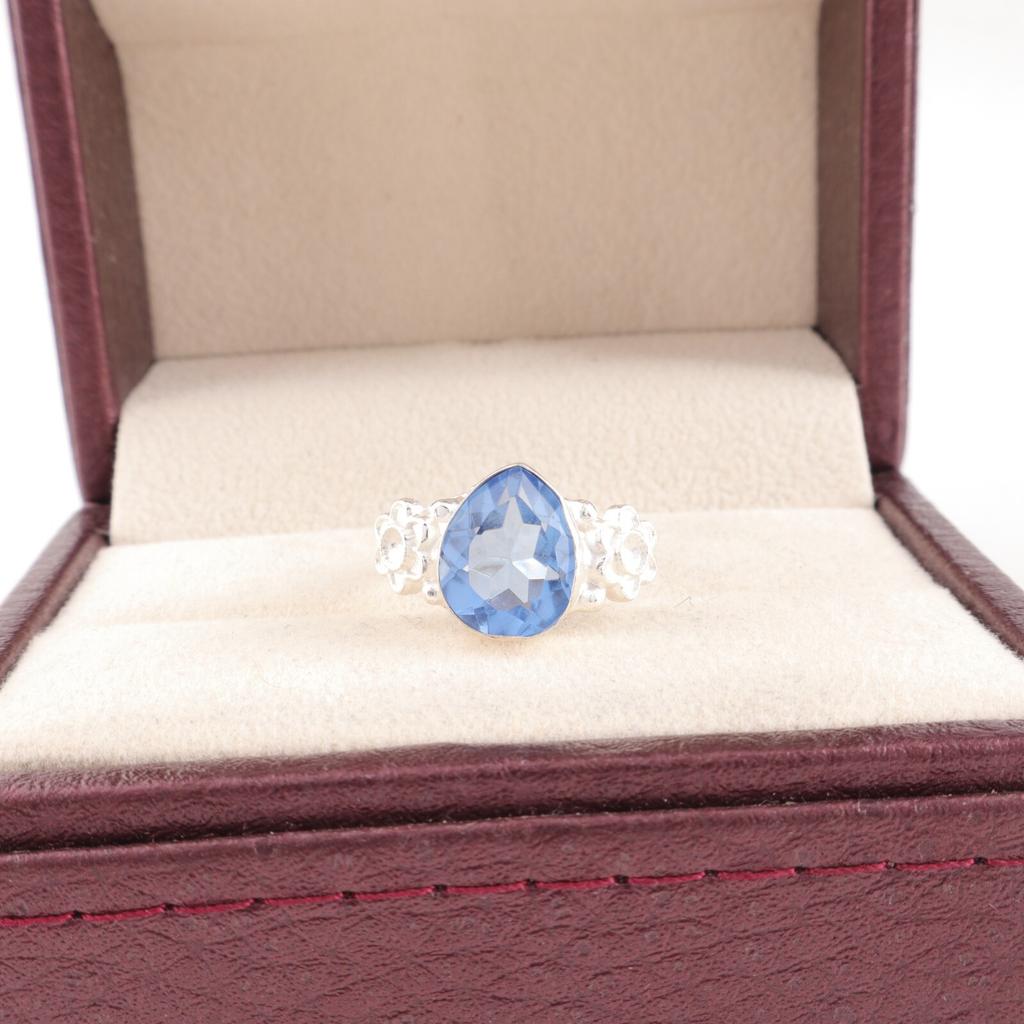 Tanzanite Gemstone 925 Sterling Silver Jewelry Handmade Statement Ring For Women RR-59-16