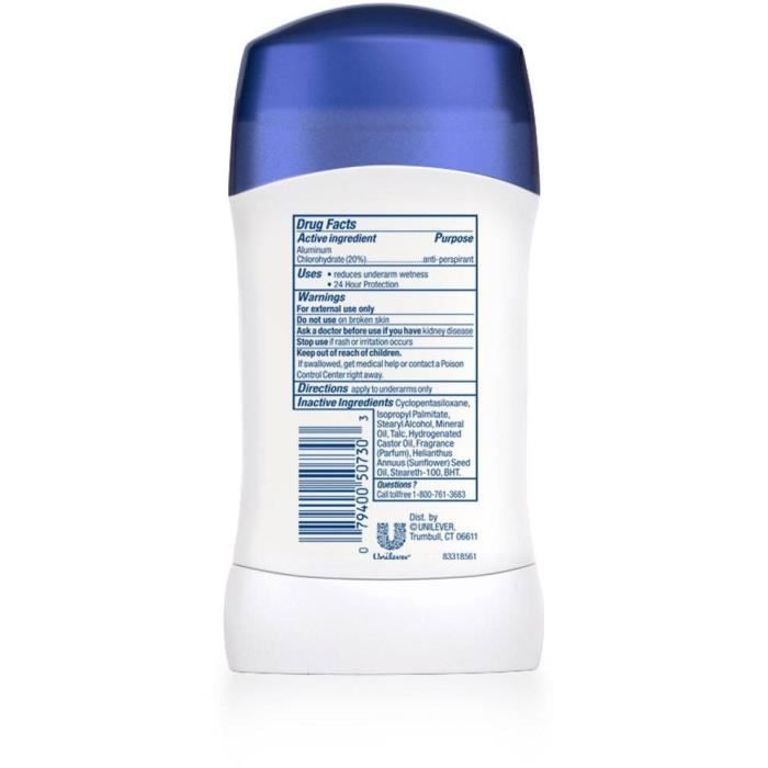 Deodorant Stick - DOVE - 24H - 0% Alcohol - 40 mL - Unisex