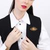 Vintage Palace Rectangular Three-dimensional Temperament High-end Female Crystal Brooch