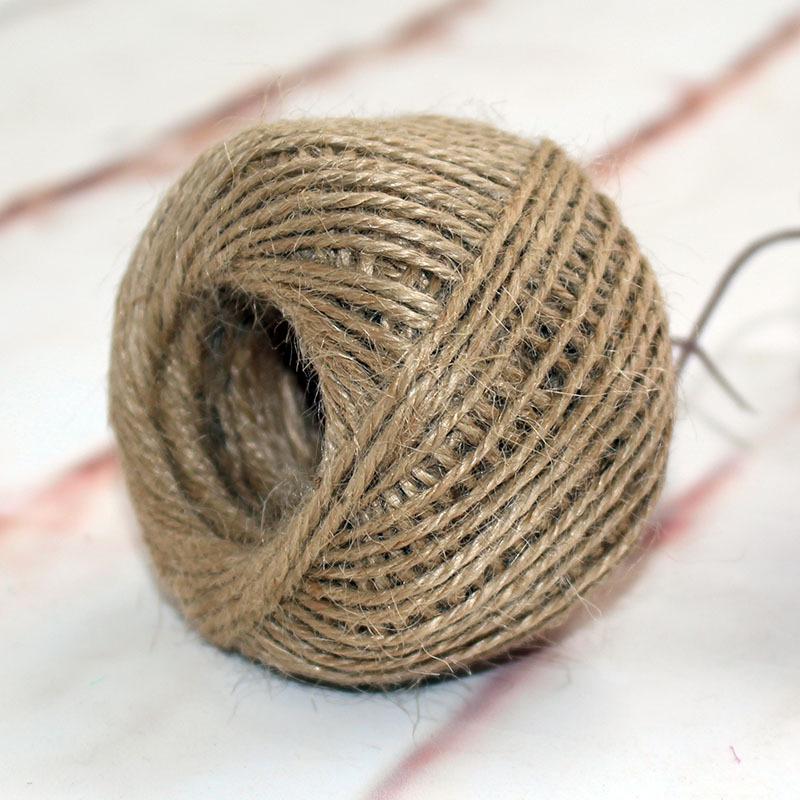 

Джутовая веревка в рулоне для DIY поделок - толщина 1 мм и 2 мм, идеально подходит для бирок, упаковки, аксессуаров ручной работы и рождественских украшений.