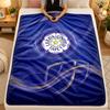 Flannel BlanketLeeds United Football Warm Soft Throw Blanket for Indoor Sofa Bed Living Room Use