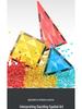 Prism Style Stained Glass Magnetic Tiles - Educational Building Blocks for Children