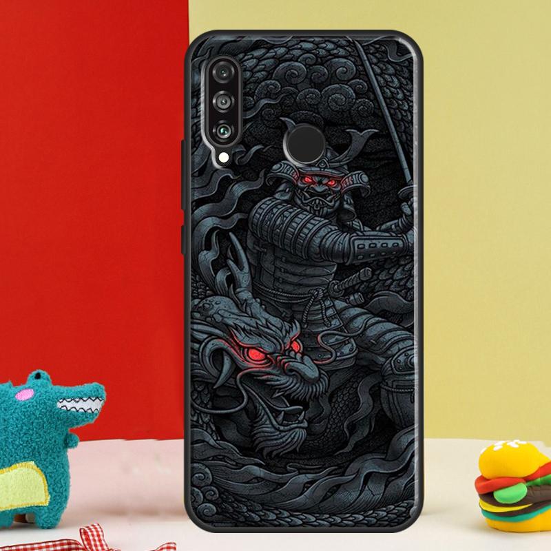 Japanese Style Samurai Art For Huawei Nova Y91 Y90 Y60 Y70 Y72 Y61 9 10 SE 12i 12s 11i 5T P60 Pro P20 P30 P40 Lite Case