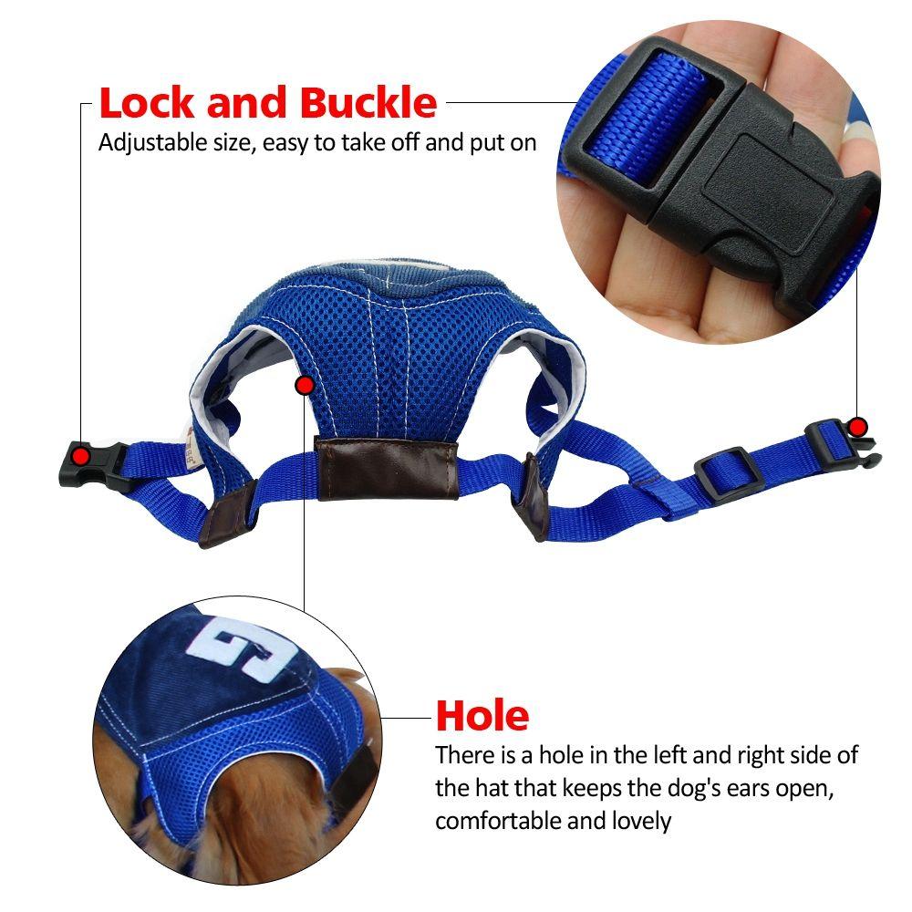Dogs With Ear Holes Breathable Sports Hiking Sun Hat Pet Accessories Dog Baseball Cap Summer Hat