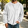 Men's Corduroy Crewneck Sweatshirt With Chest Pocket