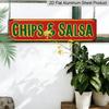 1pc Vintage "Salsa" Metal Aluminum Sign 15.7×3.94inch, Rustic Wall Art for Mexican Kitchen Restaurant Porch Garden Bar, Ideal Decor & Gift