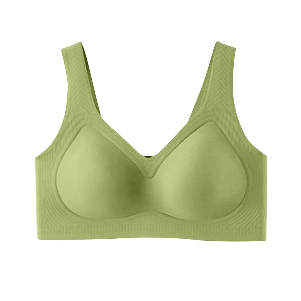 Women's Seamless And Comfortable Underwear, Large Size, Large Chest, Small Display, Gathered Full Face Bra