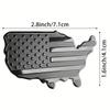 2 Stück Kleine Mattschwarze Amerikanische Flagge Aufkleber Decal für Auto 3D US Amerikanische Flagge Emblem Decals für LKW für LKW Auto Motorrad