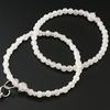 Kyoto Buddhist Altar Hayashi Prayer Beads Jodo Sect White Onyx Official Ceremony Bag Kyoto Prayer Beads (For Women) [Bead Set] SW-018