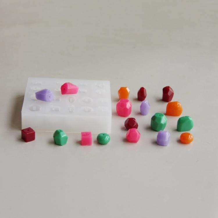 Silicone Crafting Mold Geometric Shape Handmade Beads Supplies Silicone Texture Suitable for Craft and Studio Projects