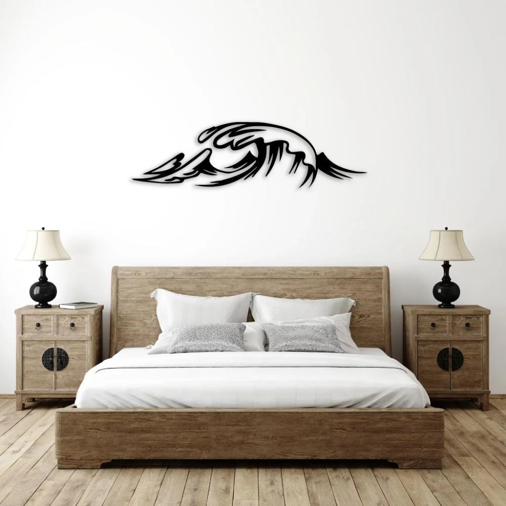 Stunning Sea Wave Metal Wall Art! Metal Wall Home Decor. Rust-free Decoration Piece. Hanging Wall Art for Living Room.