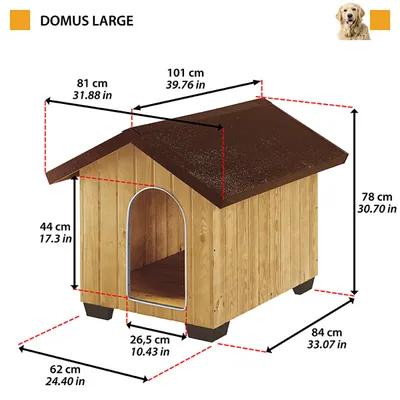 Ferplast Domus Large FSC Wooden Dog Kennel