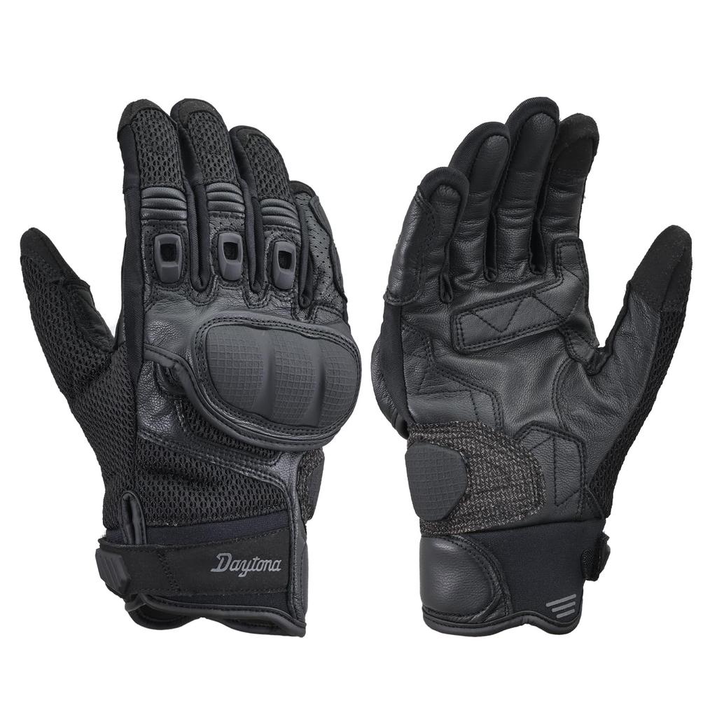 Daytona Motorcycle Leather Hard Smartphone Comfort Airflow Mesh Gloves Size 45892 Gloves, Summer, Mesh, (Goat Leather), Protector, Compatible, DG-008,