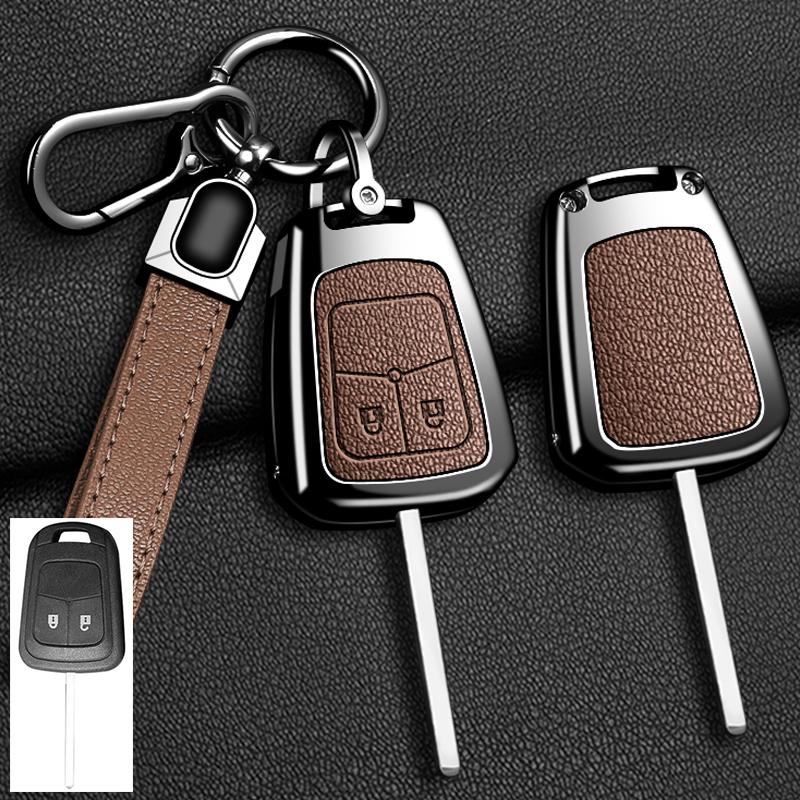 Metal Car Key Case Cover For Chevrolet Malibu Blazer Traverse Seeker Onix Equino Volt Bolt Trax Orlando Cruze Spark Sonic Camaro