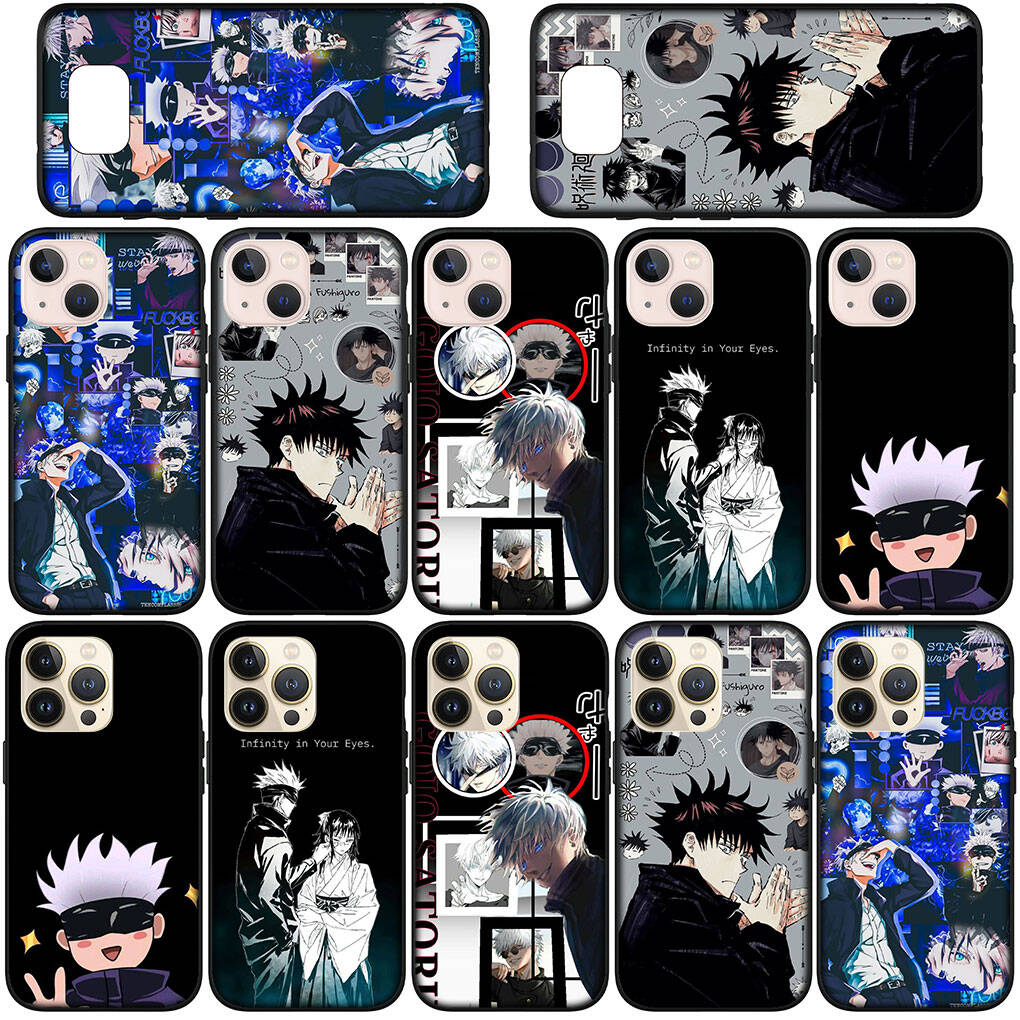 for Motorola Moto Edge 70 60 50 G54 G86 Samsung Galaxy S25 iPhone 17 16 15 Xiaomi Redmi Note 14 13 Pro Case Wallpaper Jujutsu Kaisen Gojo Satoru Cover