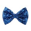 Hairpin Safety Rounded Corner Clip with Burr-Free Metal Spring Bow Shape Shiny Sequin Decoration Hairpin Children Sparkling Hair Accessory