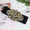 Elastic Belt Feminine Elegance Crystal Diamond Decorative Dress Wide Elastic Waist Seal Three Colors Optional