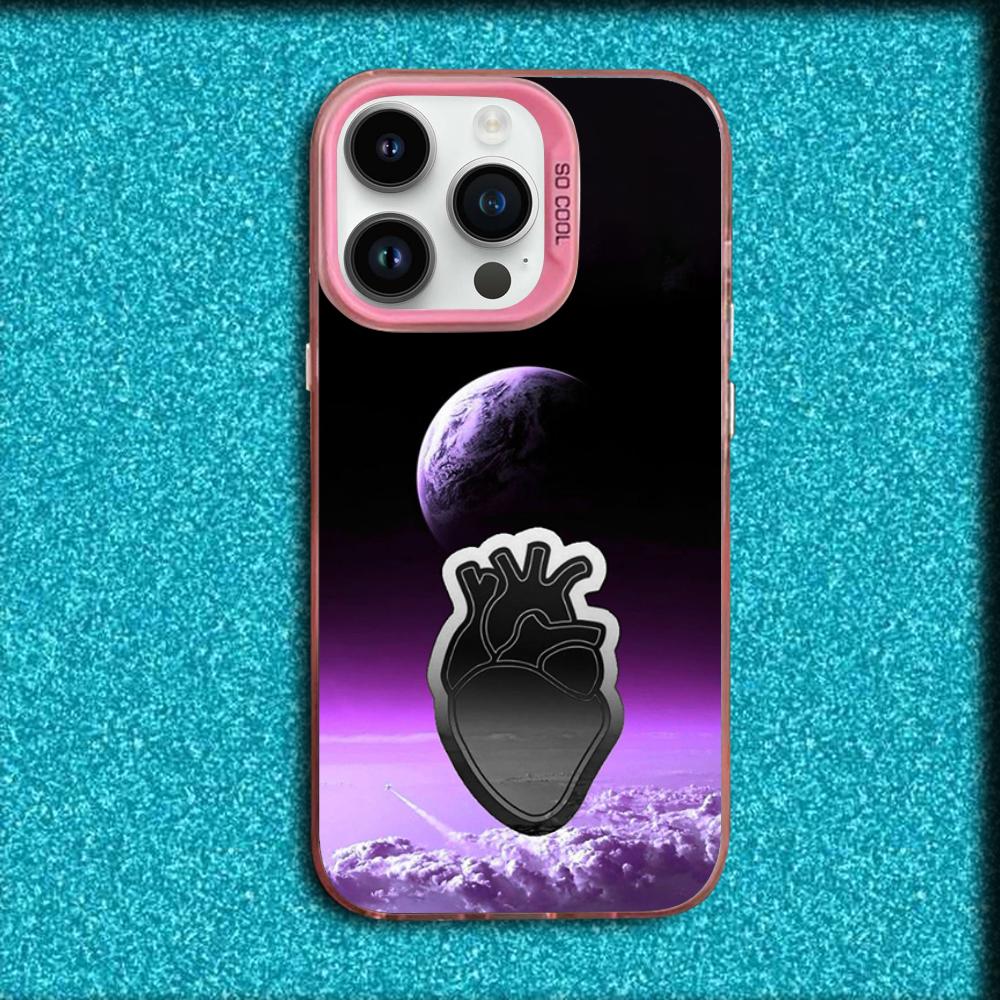 Rapper Jul Phone Case For iPhone 16,15,14,13,12,11,Mini,Pro,MAX Pink Matte Silicone Cover