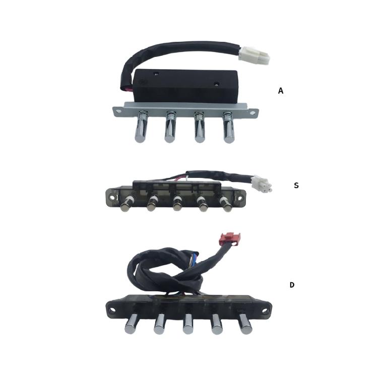 Convenient Piano Type Pushbutton Switch User Friendly Pushbutton Switch Metal Key Switch Perfect for Kitchen Appliances