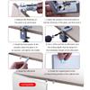 2 In 1 Dowel Jig Woodworking Hole Drill Punch Positioner Guide Locator Cabinet Screws Punch Locator Kit 8/10/12mm Sleeve