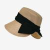 Solid Color Bow Fisherman Hat Bowknot Bucket Hat Fashion Summer Sun Hat  Travel