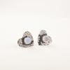 Milky Opal  Gemstone 925 Sterling Silver Jewelry Handcrafted Stud Earrings 0.6" EE-143-13