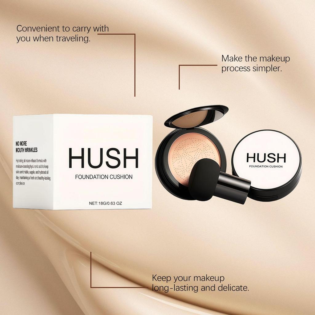 Natural Brightening Air Cushion Cream, Light, Moisturizing and Delicate Makeup, Daily Fresh Water and Light Makeup Base Makeup Air Cushion 1pc