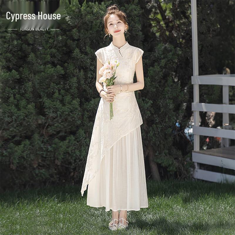 

Sibaishé Elegant Embroidered A-Line Mid-Length Dress 2XL