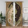Set Of 2 Elegant Room Curtains Camera Cat Tulle Bedroom Curtain Anti Mosquito Shades Partition Living Darkening For Made Polyester