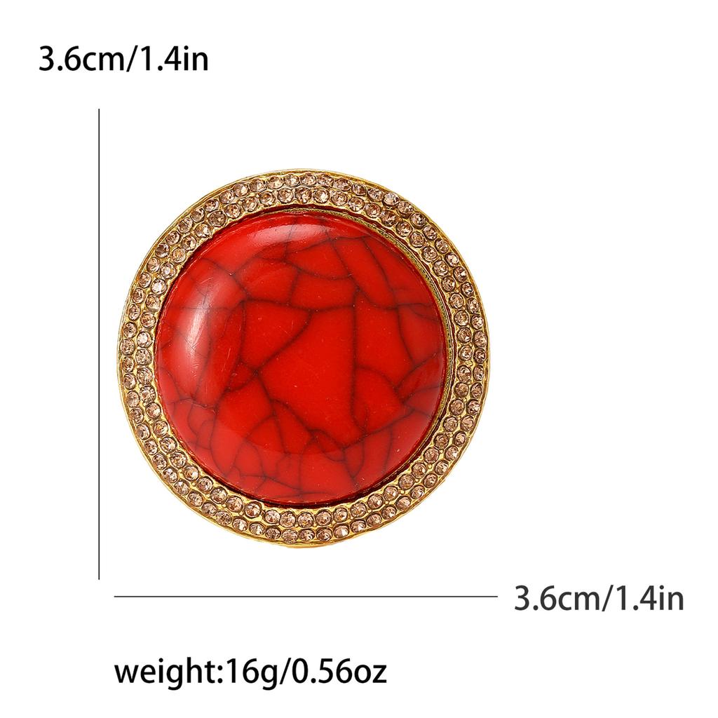 Retro Tibetan Style Flower Brooch Personality Fashion Temperament Crack Corsage Pin Accessories