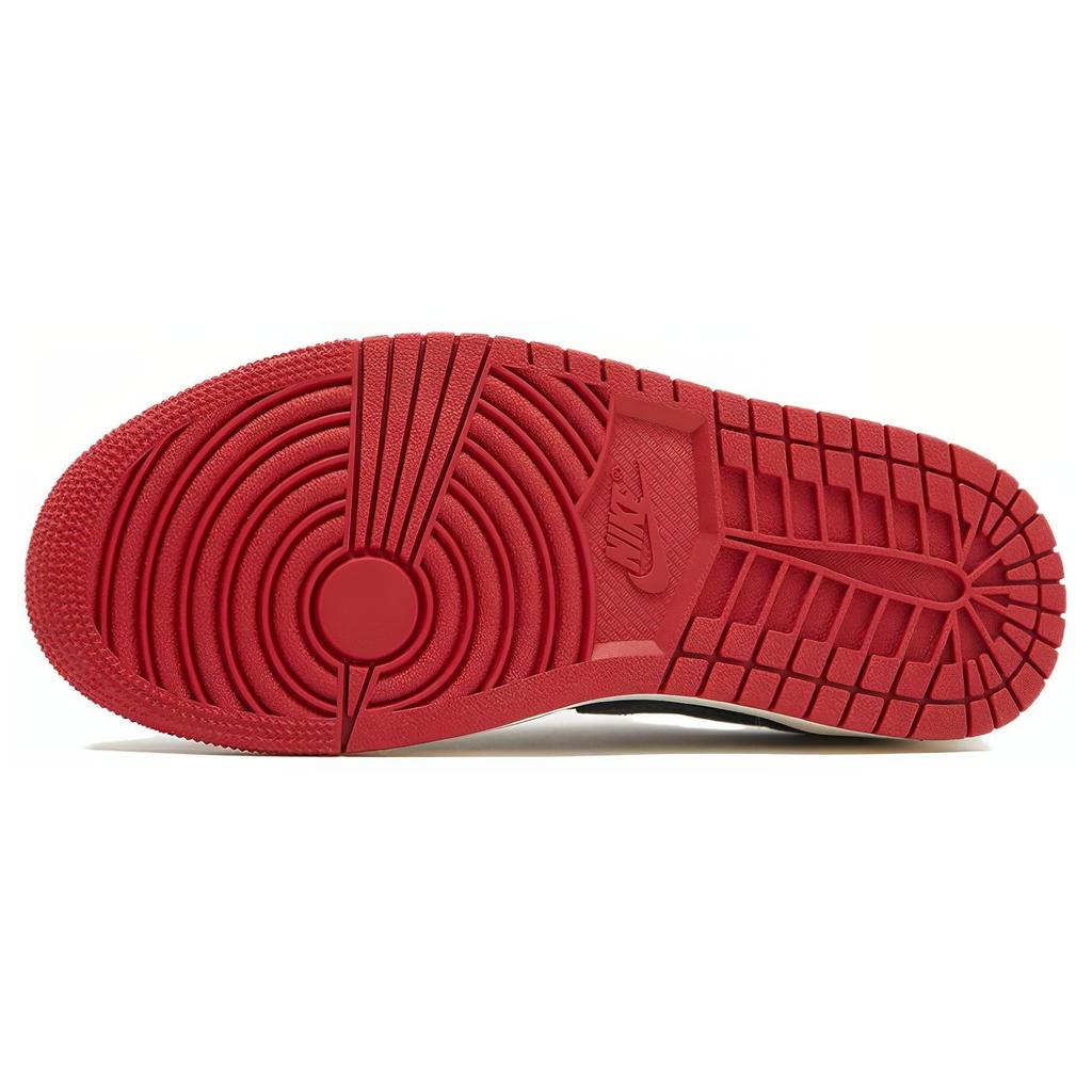 Baskets Air Jordan 1 Retro Low OG Noir Gorge Vert Femme Varsity-Rouge Voile CZ0775-036