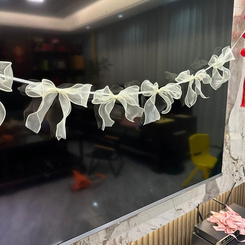 2m Ribbon Backdrop Reusable Glittering Fishtail Tulle Shimmering Wedding/Birthday 10pcs