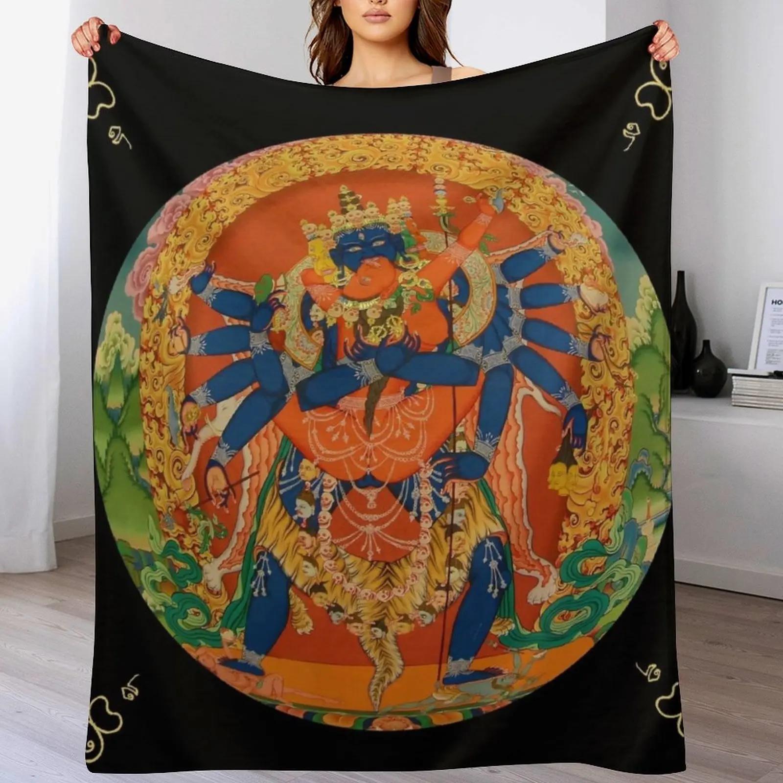

Tantra Throw Blanket Multi Purpose Soft Warm Blanket for Home Travel 102x76cm(40x30in)