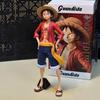New 28Cm One Piece Anime Figure Confident Smiley Three Form Face Changing Doll Pvc Collection Action Figurine Ornament Model Toy