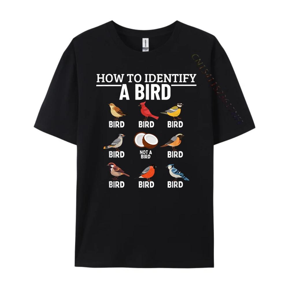 How To Identify A Bird Funny Bird Watching Brand T Shirt TShirt Tee Shirt  Hip Hop