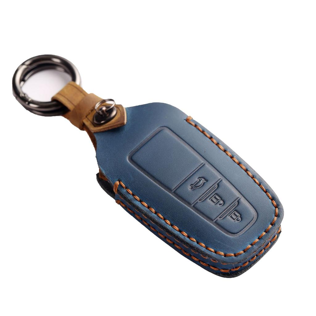 Suitable for Toyota Key Cover Camry Asian Dragon Leather Retro Crazy Horse Leather Handmade Car Key Cover