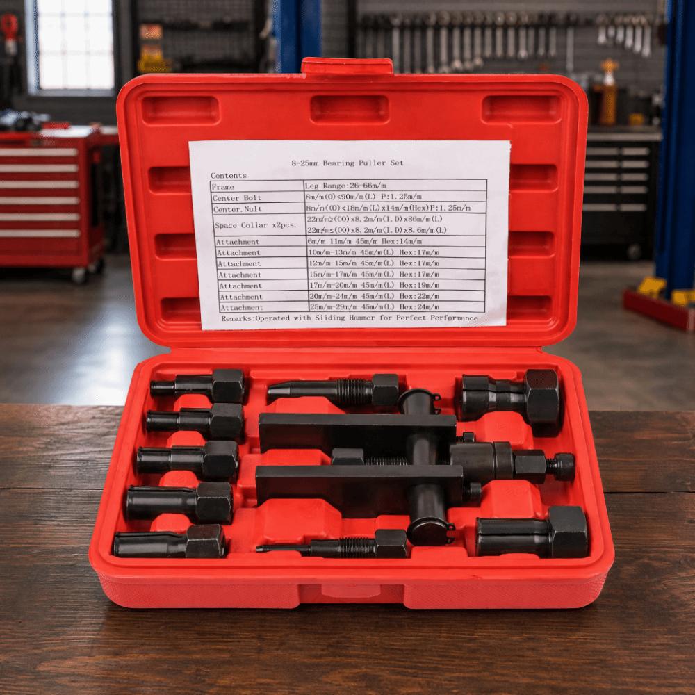 10PCS Clamping Range 8-65MM Bearing Puller Set Internal Extractor Kit  Motorcycle Maintenance