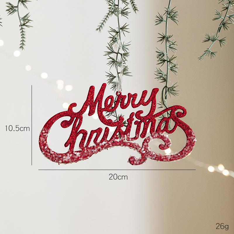 Hot-Selling Merry Christmas Letter Pendant Wreath - Creative DIY Tree Ornament