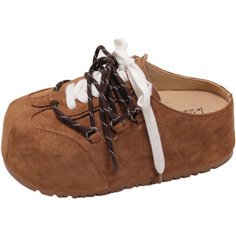 Fashion Casual Sneakers Woman Flats Shoes Slippers Platform Sandals Mules 2025 Designer Summer Lace Up Walking Loafers Women's Sneakers