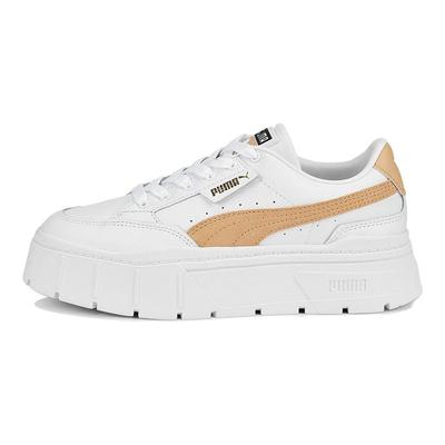 Mayze Stack Wit Licht Zand Dames Sneakers 384363-03