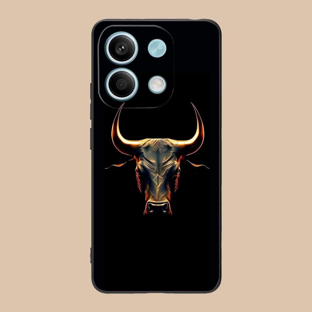 

Bull Head Phone Case for POCO M7 M6 M5 M4 M3 X7 X6 X5 X4 X3 Pro GT 5G Soft TPU Shockproof Cover Poco X3 GT