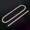 45CM New Hip Hop Tennis Chain Bracelet Necklace Shiny Heart Rhinestone CZ Fashion Rock Party Jewelry