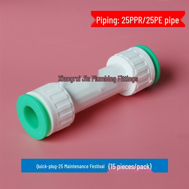 PPR Quick-Insert Threaded Straight Coupling: Internal/External Thread, No-Weld, Quick-Connect Pipe Fittings