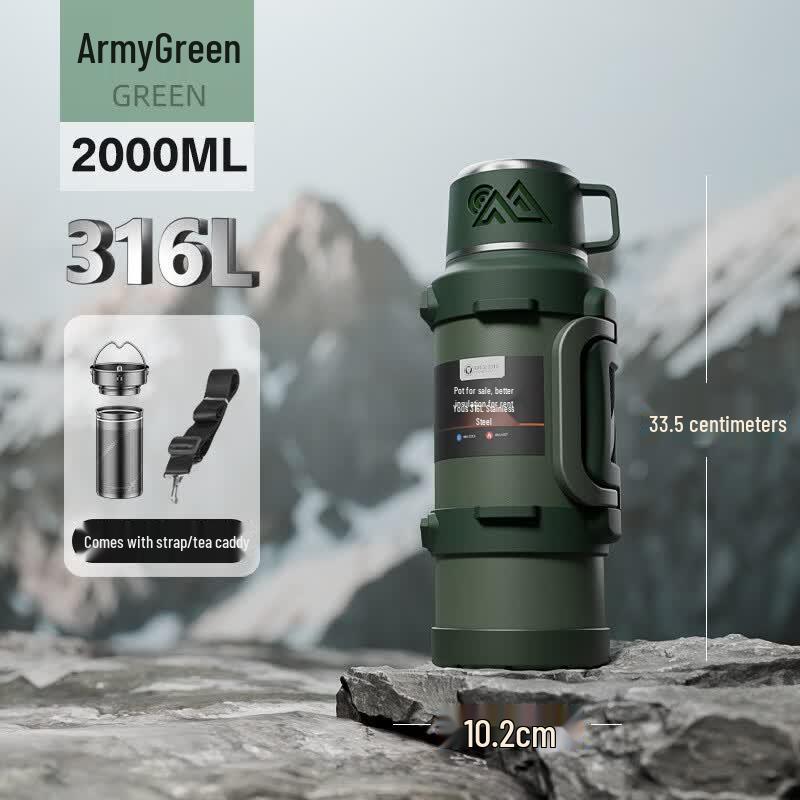 ENIVAL Portable 316 Stainless Steel Thermal Flask