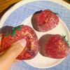 Clear Glitter Strawberry Squeeze Toy Slow Rebound Stress Relief Simulated Fruit Fidget Toy Anti-anxiety Sensory Ball Decompression