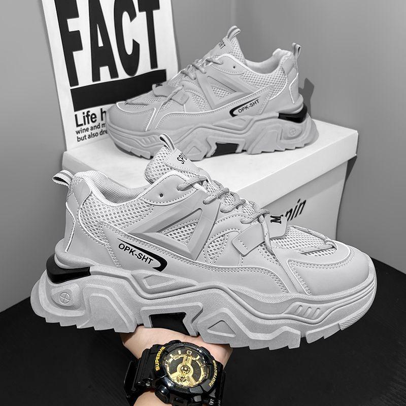 Summer Trend Men Breathable Sports Running Shoes Street Platform Casual Walking Shoes Non-slip Tenis Trainers Zapatillas