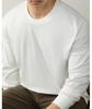Men's Autumn/Winter Long-Sleeve Crew Neck T-Shirt - 320G Heavyweight Xinjiang Long-Staple Cotton, Loose Fit, Solid Color