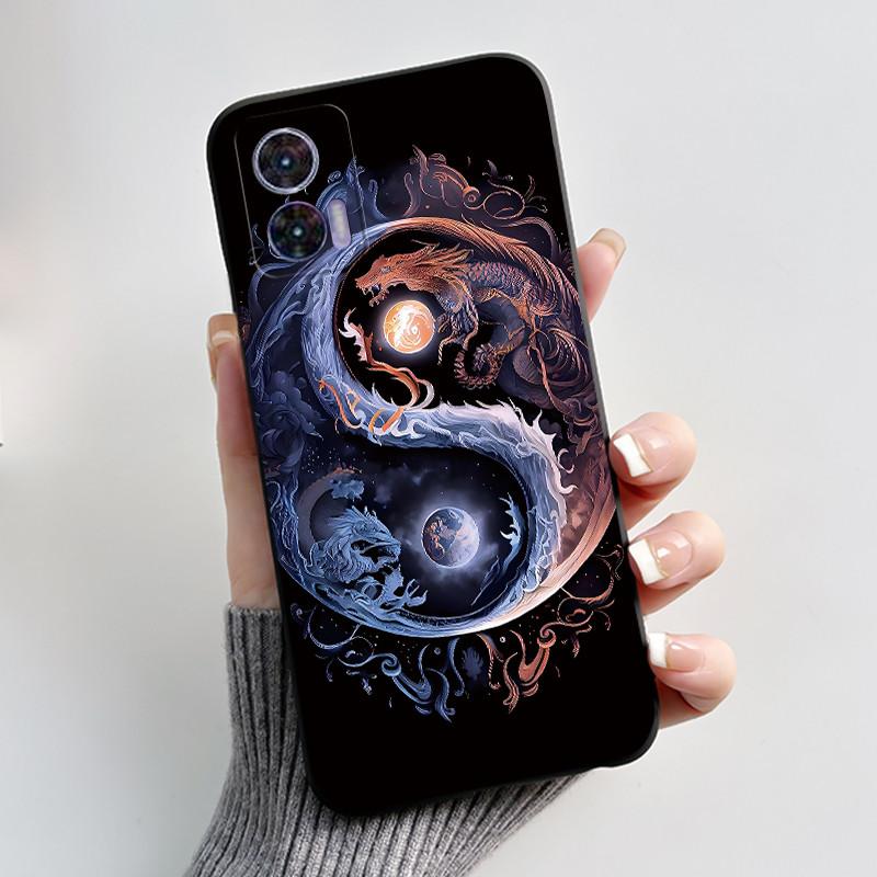 For Motorola Edge 30 Neo Case Cute Love Rabbit Slim TPU Soft Black Cover For Moto Edge 30 Lite Fundas Edge30 Fusion Ultra Bumper