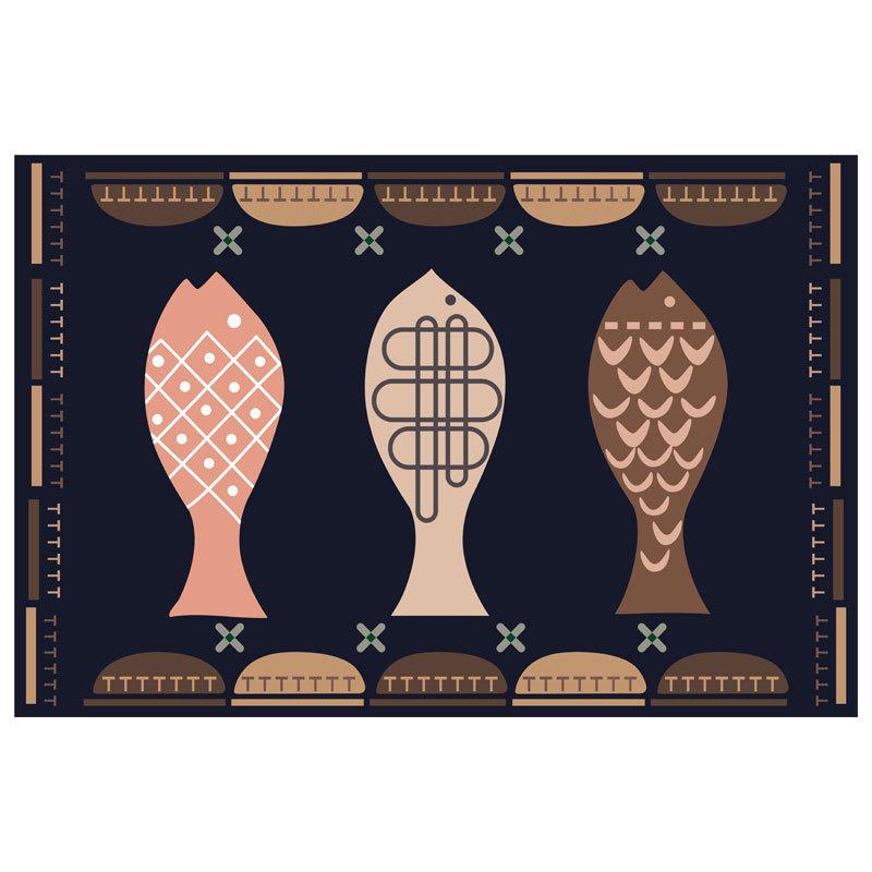 Anti-Slip Cartoon Bathroom Mat: Thick, Absorbent, Machine Washable Door or Toilet Foot Rug